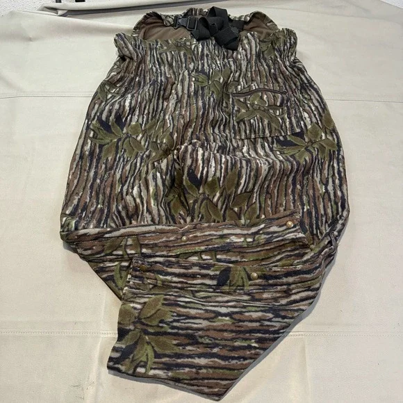 Cablelas Dry-Plus Coverall Me Brown Fleece Tree Bark Camo Insulate Hunt USA 3XL